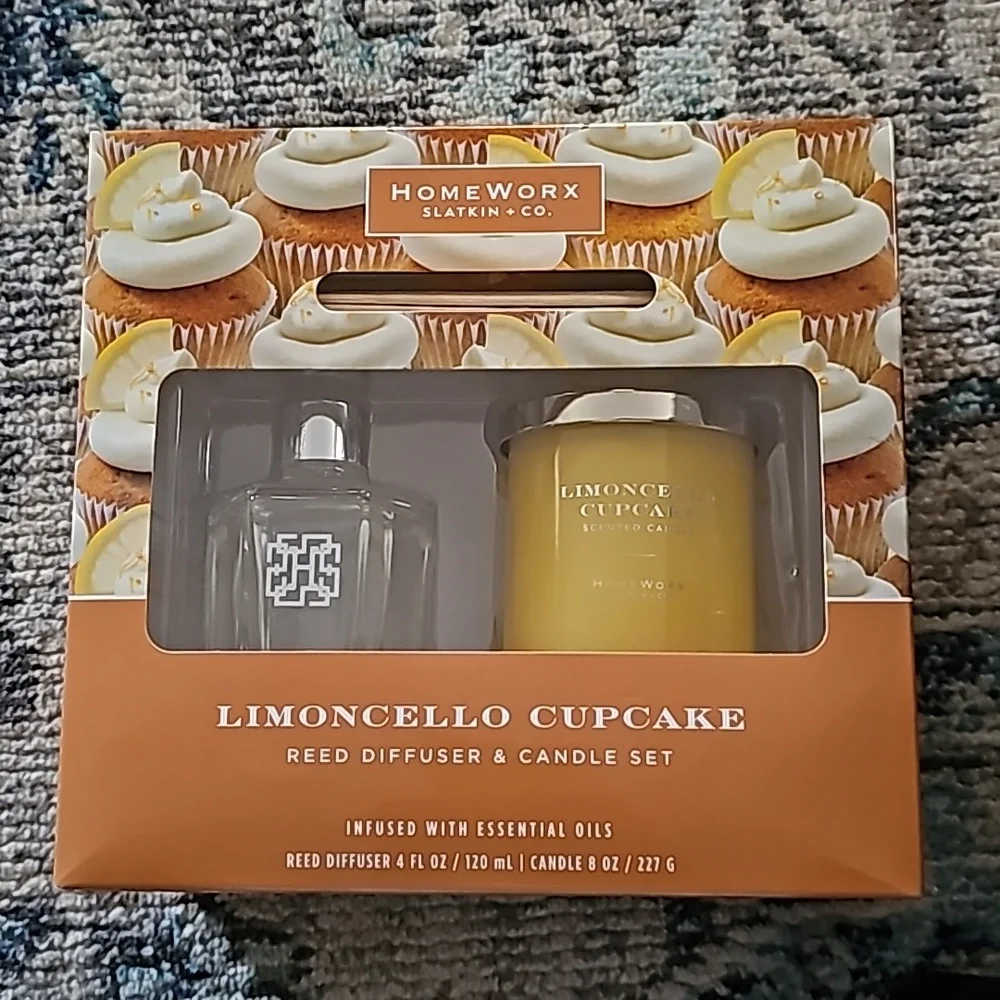 Reed diffuser and candle set
